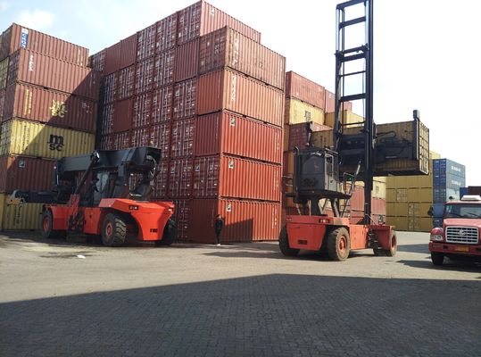 Обработчик контейнера логистического грузоподъемника двора 9000kgs 9t пустой