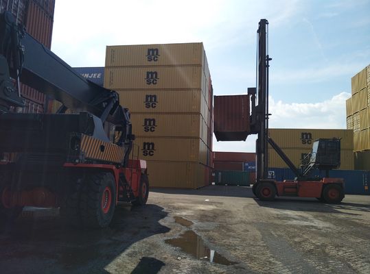 Обработчик контейнера логистического грузоподъемника двора 9000kgs 9t пустой